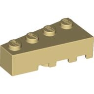Lego kostka (kostička) 4x2 klín levý, béžová (4160345)